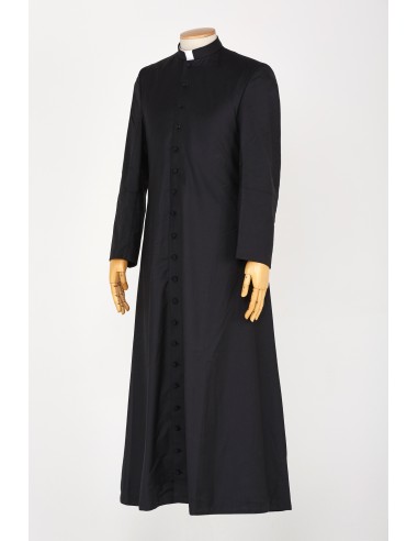 CASSOCK - BLACK WITH FUXIA PIPING