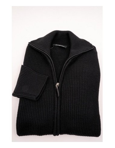 Black zip up online cardigan