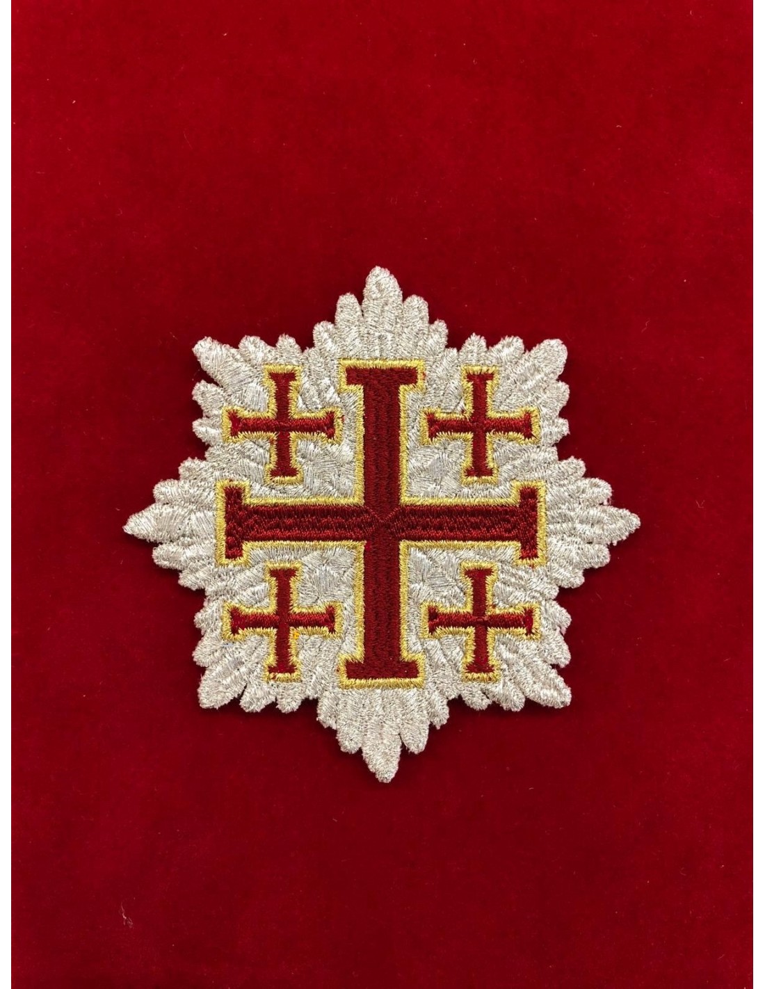 EMBROIDERED STAR GRAND CROSS HOLY SEPULCHRE